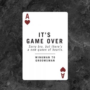 Game Over Groomsman Cards